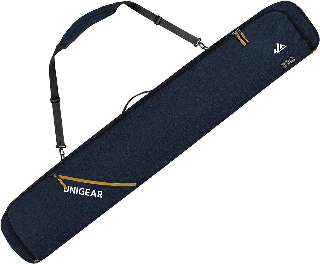 Unigear Skitasche Doppelt gepolstert, Snowboardtasche, Langlauf-Ski-Tasche für 1 – 2 Paar Ski 165/17