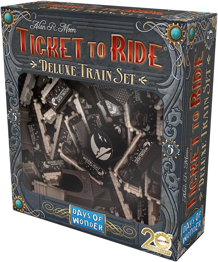 Days of Wonder, Zug um Zug – Deluxe Train Sets, 1 Set in Schwarz, Erweiterung, Familienspiel, Bretts