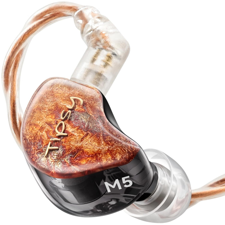 Tipsy M5 Ultra IEM, 5-Treiber-Hybrid (Bone Conduction + DD + 2BA + Planar), inklusive 3,5/4,4/6,35 S