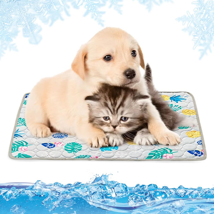 Yuragim Kühlmatte für Hunde, Selbstkühlend Hundematte 100 * 70cm Kühldecke für Hunde und Katzen für