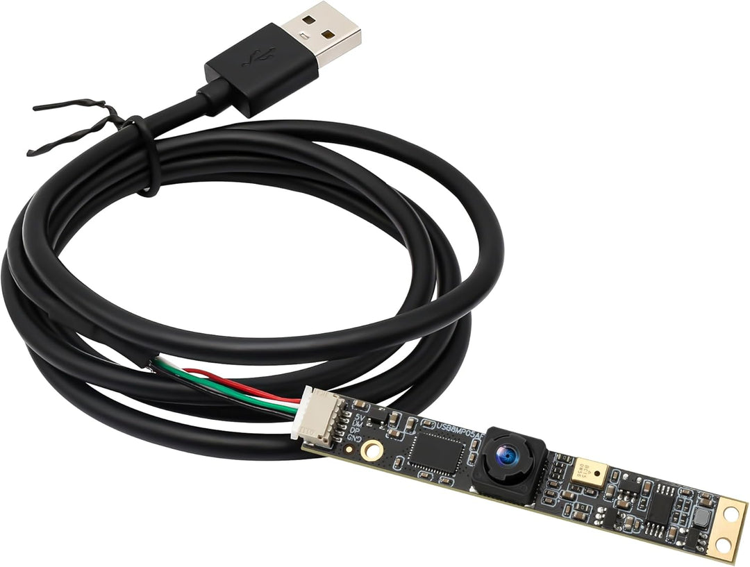 Mermaid 8MP USB-Kameramodul mit Mikrofon, 105 Grad Weitwinkel, Fester Fokus, kleine Lightburn 3D-Dru
