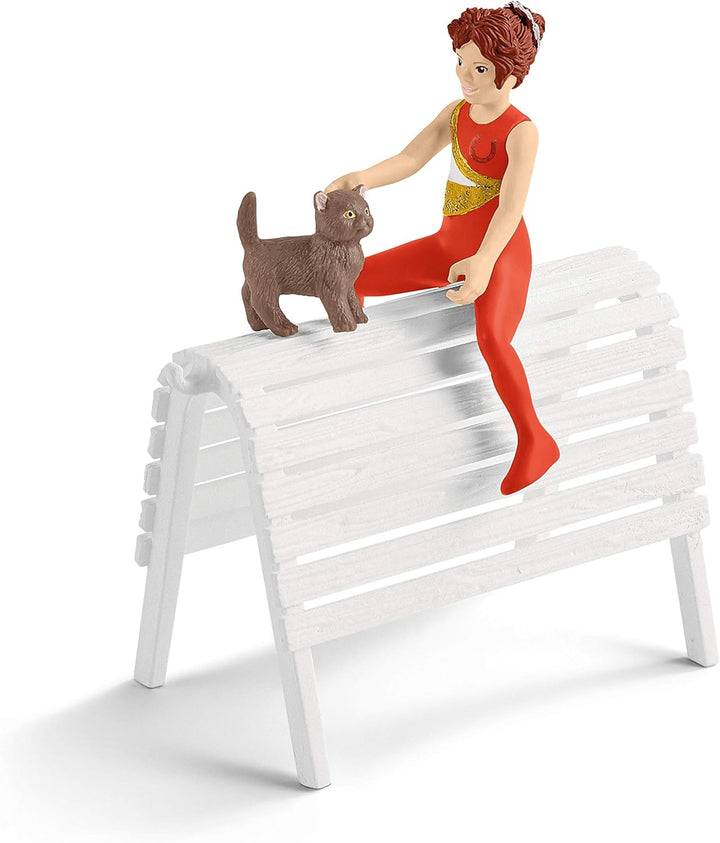 Schleich 42443 Horse Club Mia's vaulting set, 6.6 x 24.5 x 19 cm Single Standardverpackung, Single S
