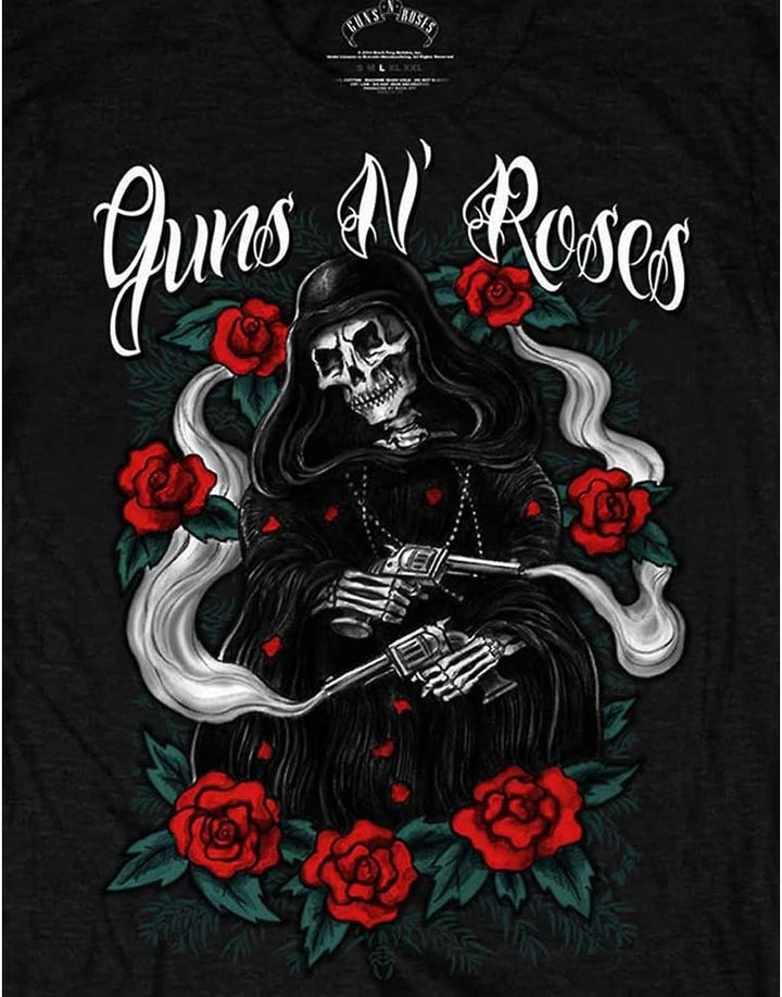 Guns N' Roses Herren Roses Reaper T-Shirt S Schwarz (Black), S Schwarz (Black)