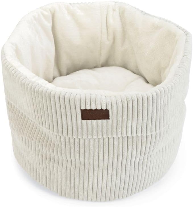 Designed by Lotte Ribbed - Katzenbett - Hellgrau - 50x50x35 cm