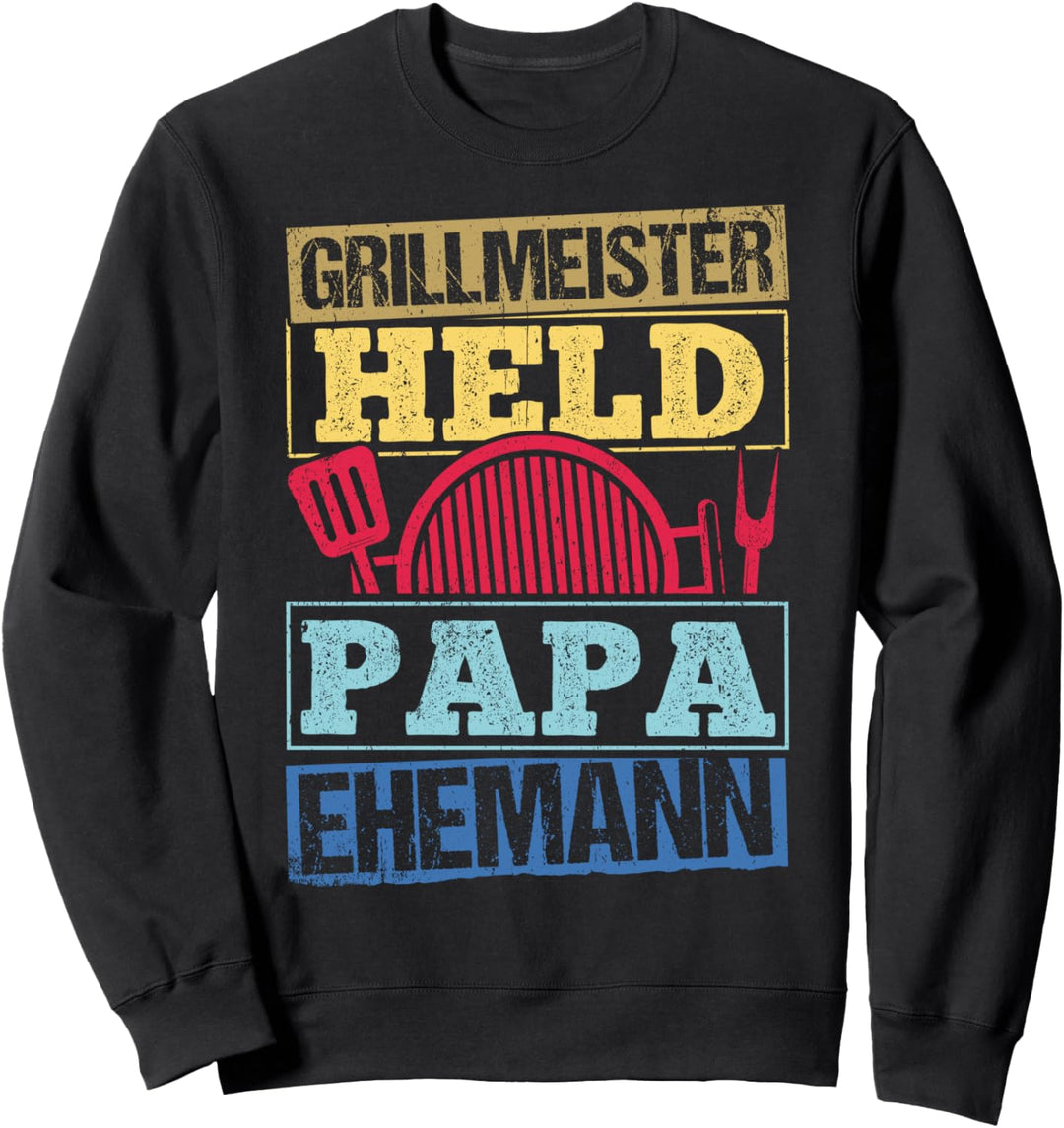 Grillmeister Papa Shirt Lustig Grillen Vater Sweatshirt