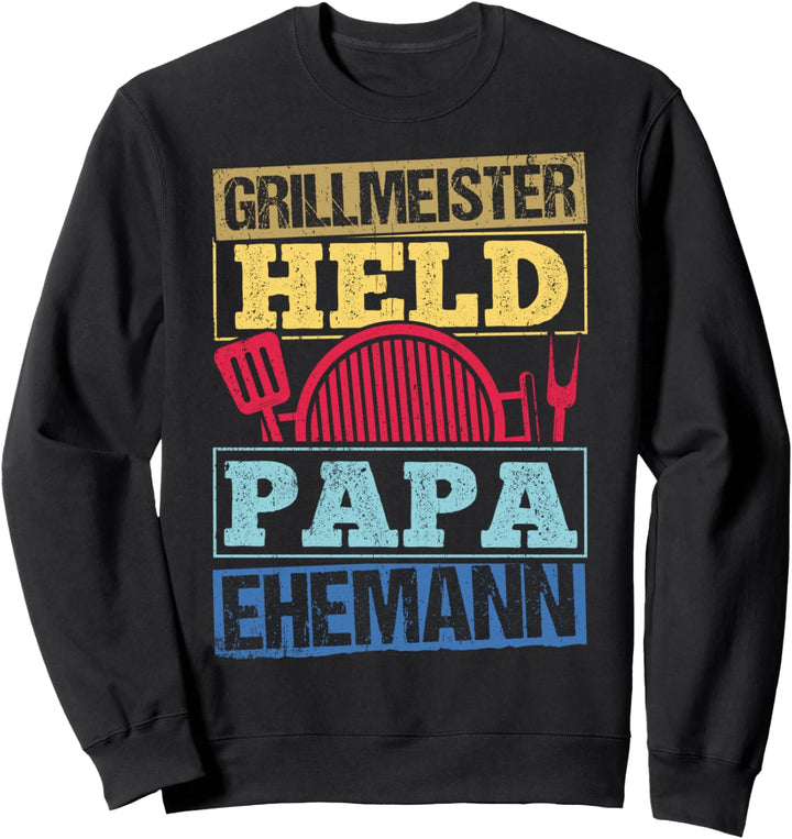 Grillmeister Papa Shirt Lustig Grillen Vater Sweatshirt