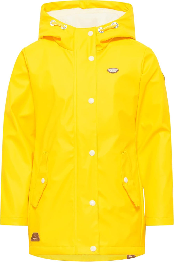 Ragwear Marjanka Mädchen Jacke Regenjacke Übergangsjacke Kinder Regenmantel Mantel Coat 164 Gelb, 16