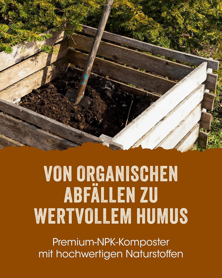 Allflor Schnellkomposter 10 x 2,5 Kg in der Faltschachtel I Mit hochwertigen Naturstoffen I Kurzer R