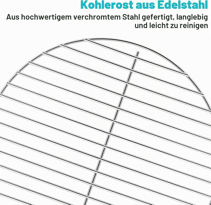 Kohlerost 34 cm Durchmesser (kein Grillrost), Ersatz für Weber 47 cm Holzkohlegrill, One-Touch, Bar-