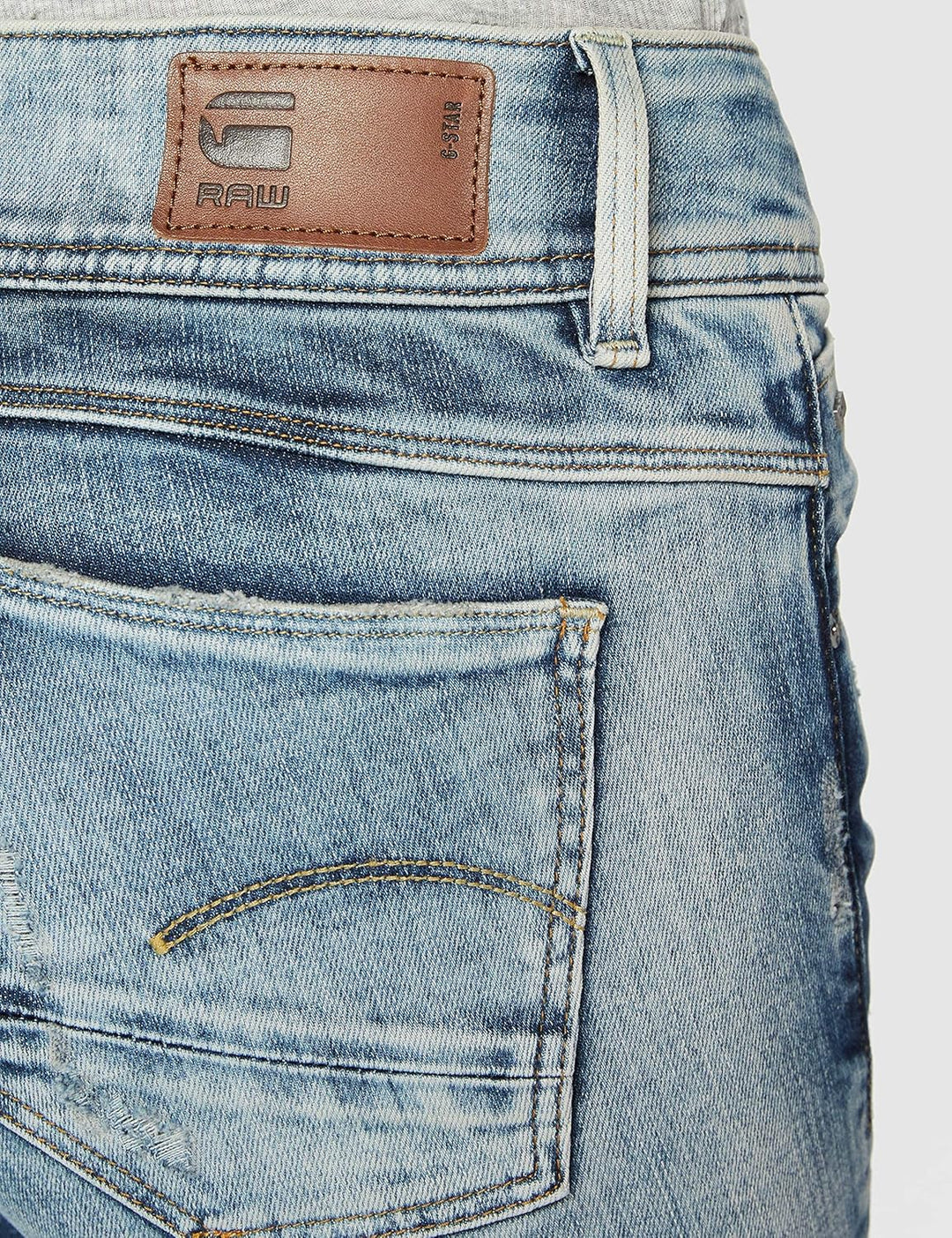 G-STAR Raw Women's Lynn Mid Skinny Jeans Jeans 26W / 30L Blau (Vintage Medium Aged Small Destroy D06