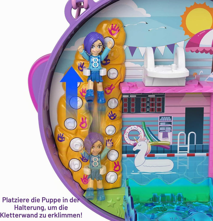 Polly Pocket HCG14 - Fussballmannschaft, Sportthema mit Micro Bella &amp; Freundespuppen, 5 Überraschung