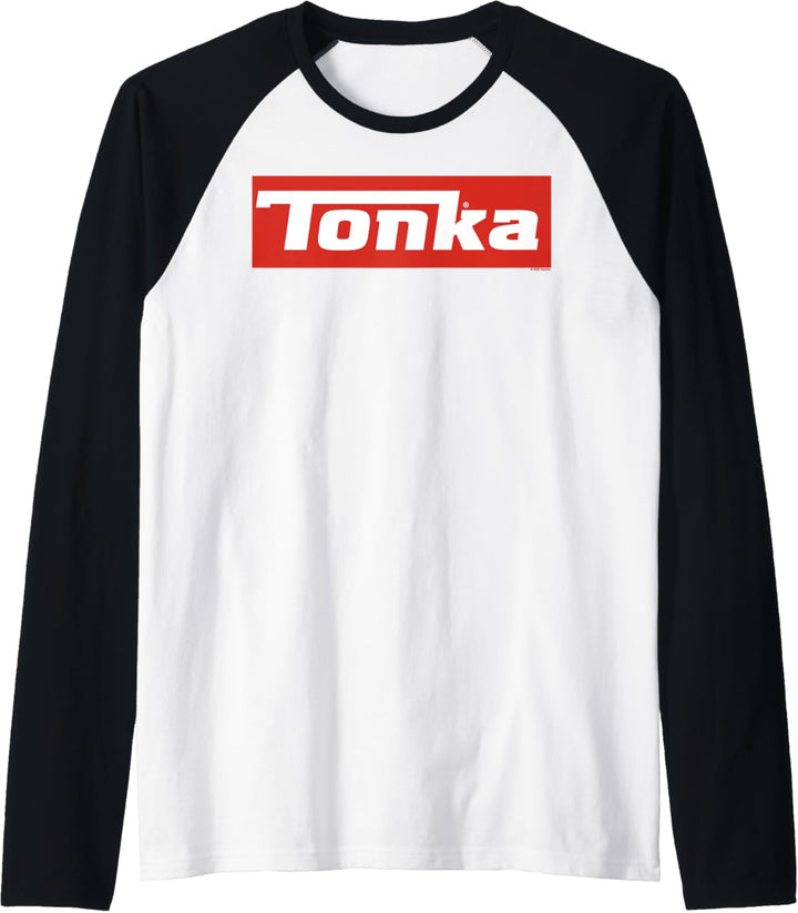 Tonka Simple Red Vintage Logo Raglan