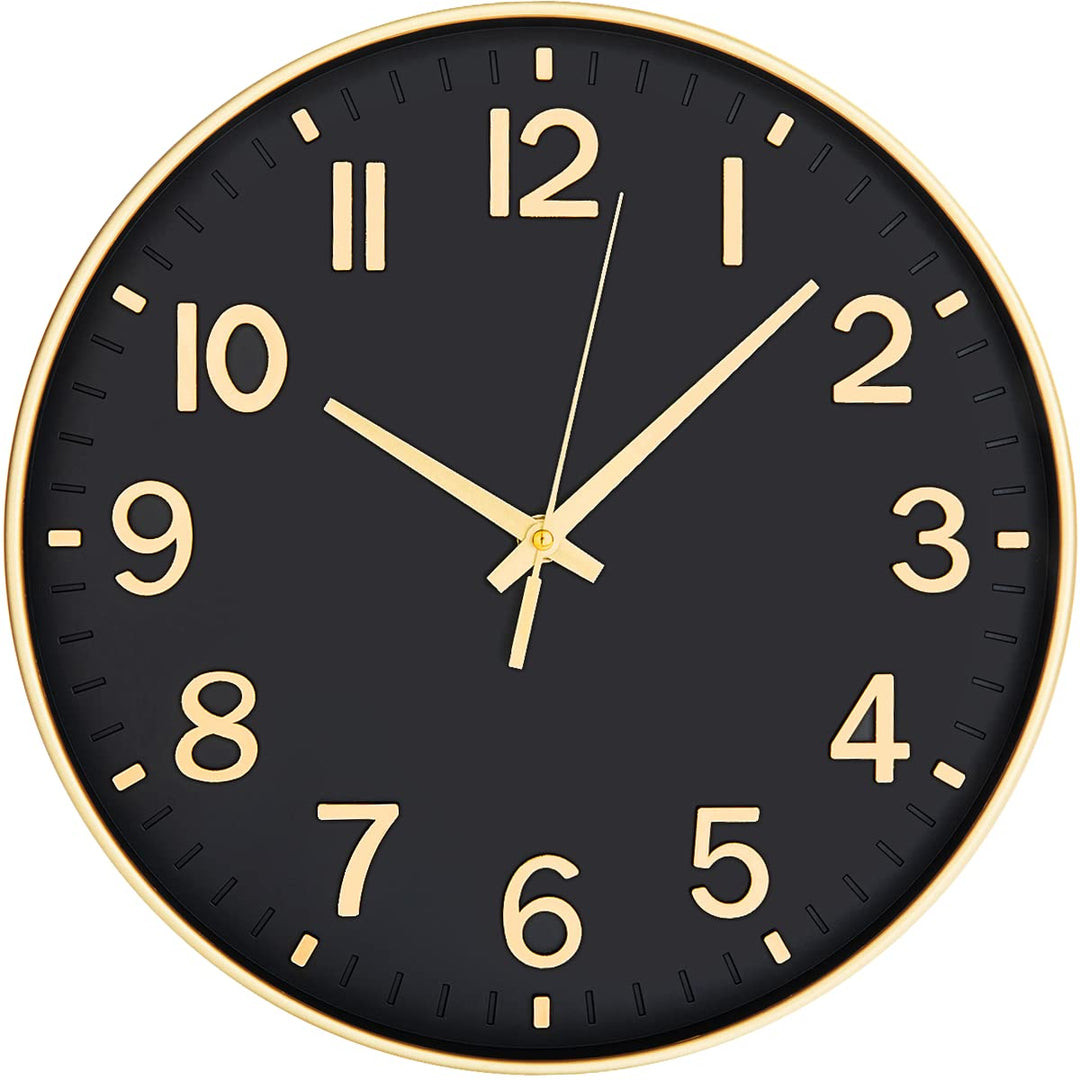 HZDHCLH 30CM Wanduhr Modern Quartz Lautlos wanduhren rund Ohne Tickgeräus DekorativeWanduhr für Wohn