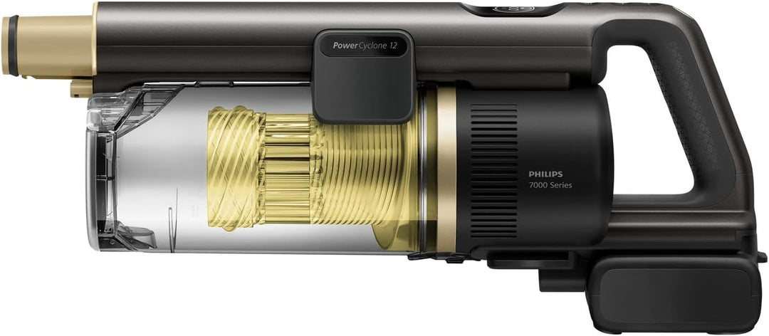 Philips SpeedPro Max Akku-Staubsauger 7000 Series, Hellgelb, 3-stufige Filterung, Hart- und Weichböd