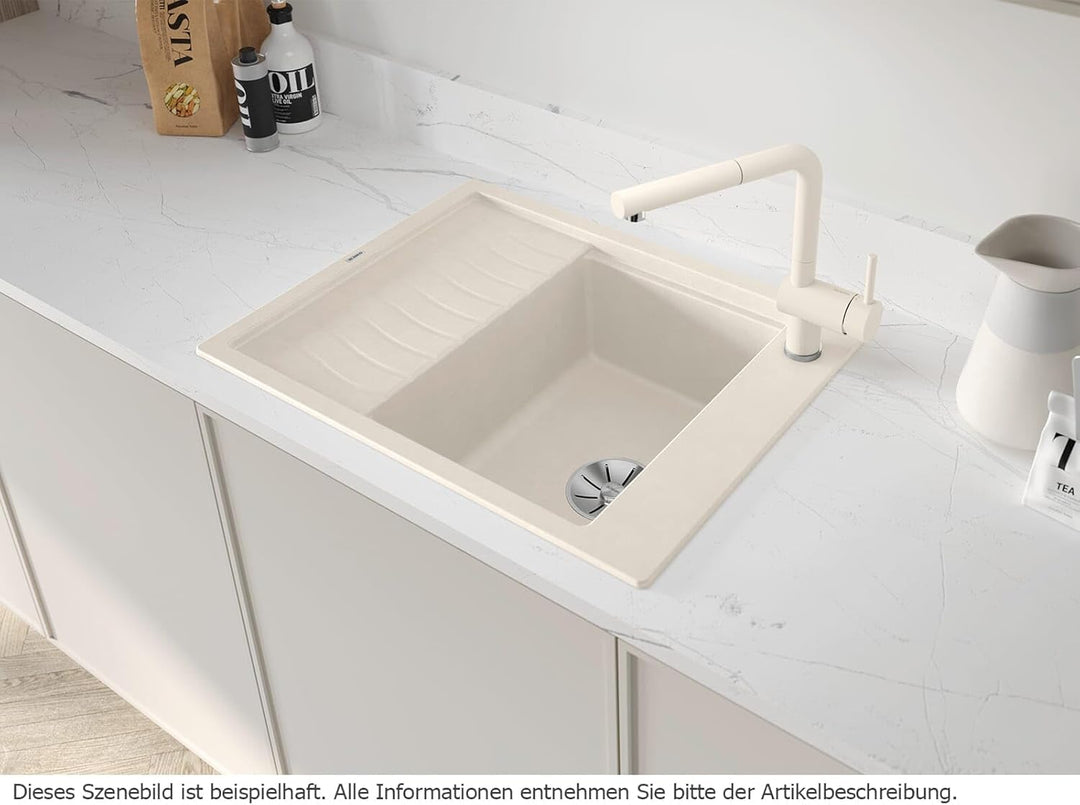 BLANCO ELON 45 S | SILGRANIT felsgrau | Einbauart: Einbau von Oben | reversibel | mit Ablauffernbedi