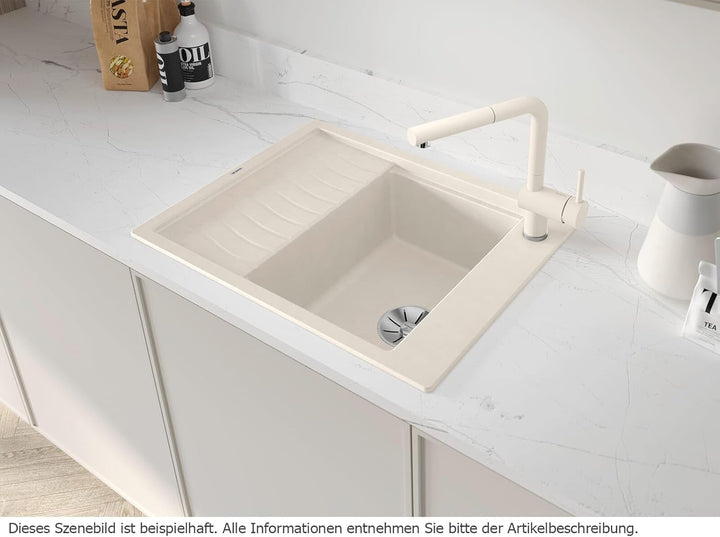 BLANCO ELON 45 S | SILGRANIT felsgrau | Einbauart: Einbau von Oben | reversibel | mit Ablauffernbedi