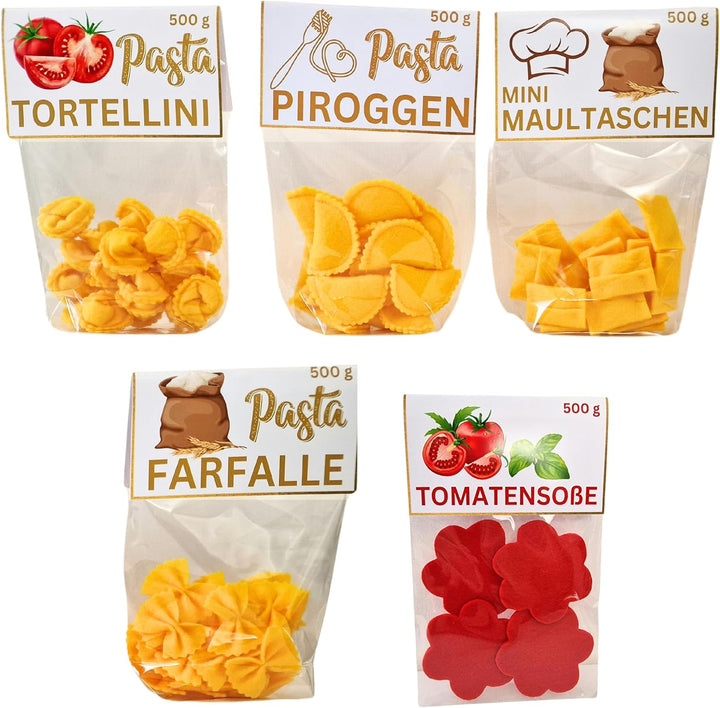 Generisch Handgemacht Filz Nudeln Kinderküche Pasta Lebensmittel Spielzeug Zubehör für Spielküche Zu