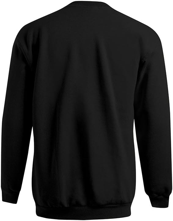 Premium Sweatshirt Plus Size Herren, Schwarz, XXXL