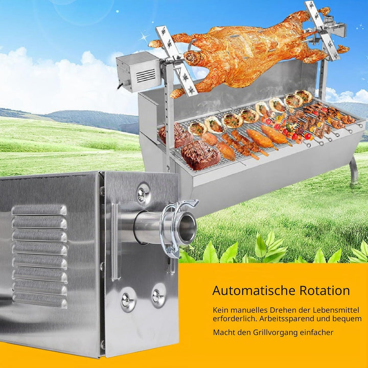 Fabater Rotisserie-Motor, 45 W Universal-Ersatz-Rotisserie-Spiessmotor, Elektrischer Bräter-Grillmot
