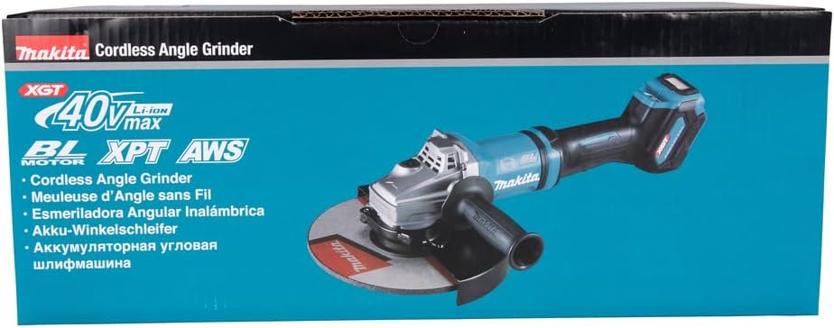 makita GA038GZ Winkelschleifer 40V max. (ohne Akku, ohne Ladegerät), Petrol, Winkelschleifer