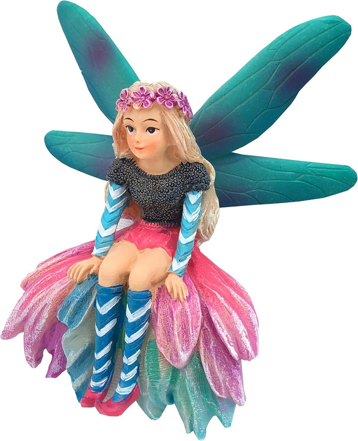 Katrina die Gartenfee – Eine Miniaturfeenstatue für Ihren Feengarten und Miniautrfiguren von GlitZGl