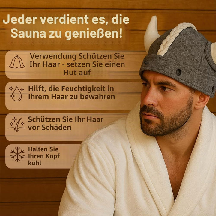 SHSH trade group Saunahut Wikinger Russischer Banya Hut für Herren - Hüte Saunahut für