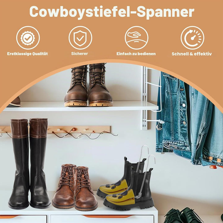 Exshoiu Schuhspanner, Schuhdehner für Stiefel, Stiefeldehner für Füsse, Ein Paar Verstellbare Schuhd