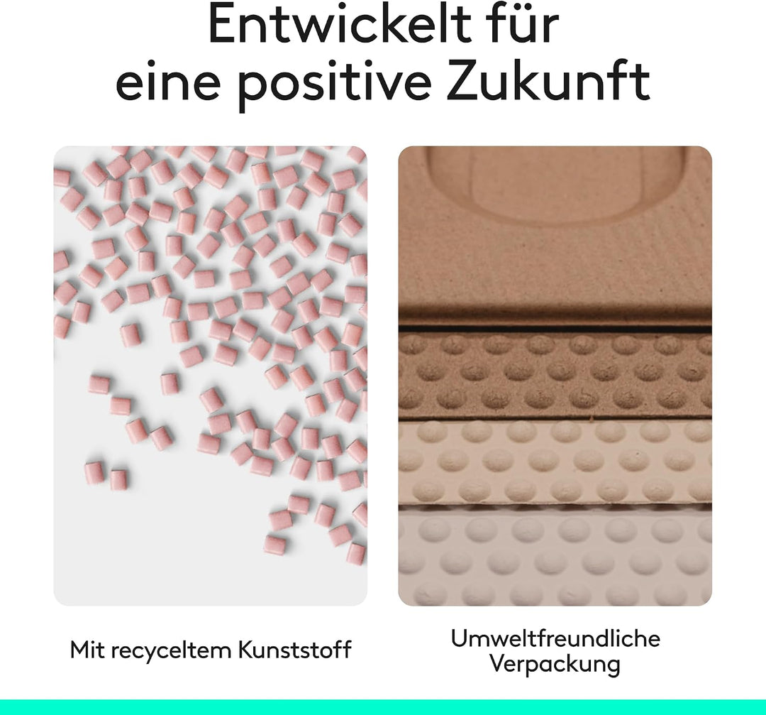 Logitech Lift Vertikale Ergonomische Maus, Kabellos, Bluetooth oder Logi Bolt USB-Empfänger, Leise K