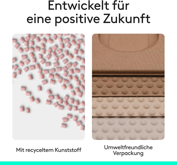 Logitech Lift Vertikale Ergonomische Maus, Kabellos, Bluetooth oder Logi Bolt USB-Empfänger, Leise K