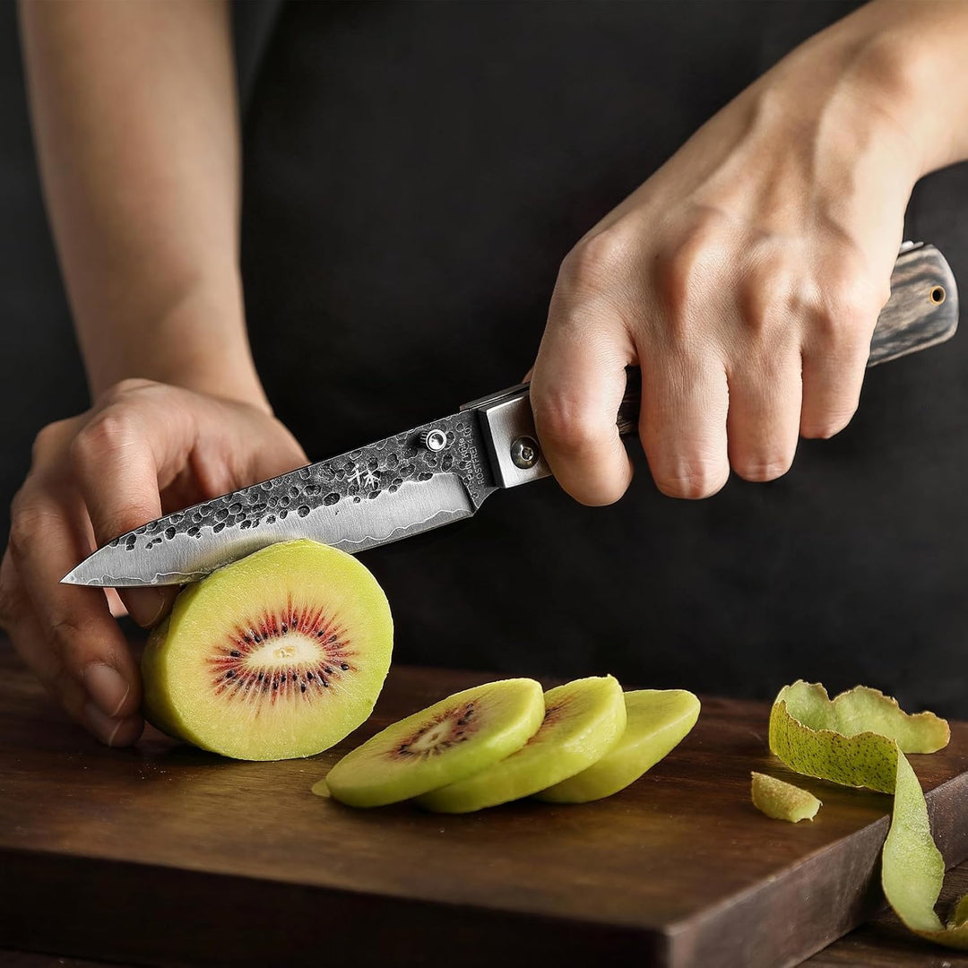 SENBON 440 Geschmiedete Edelstahl Frucht Klinge Sharp japanisches stil Falten Universal Messer Tragb