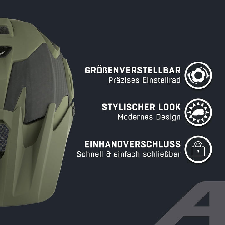 ALPINA ROOTAGE - Extrem Robuster, Carbonfaser-Verstärkter Enduro & Trail Fahrradhelm Mit Kühlenden P