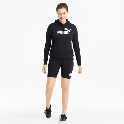 PUMA Damen Ess Logo Hoodie Tr Sweatshirt 110 Puma Black, 110 Puma Black