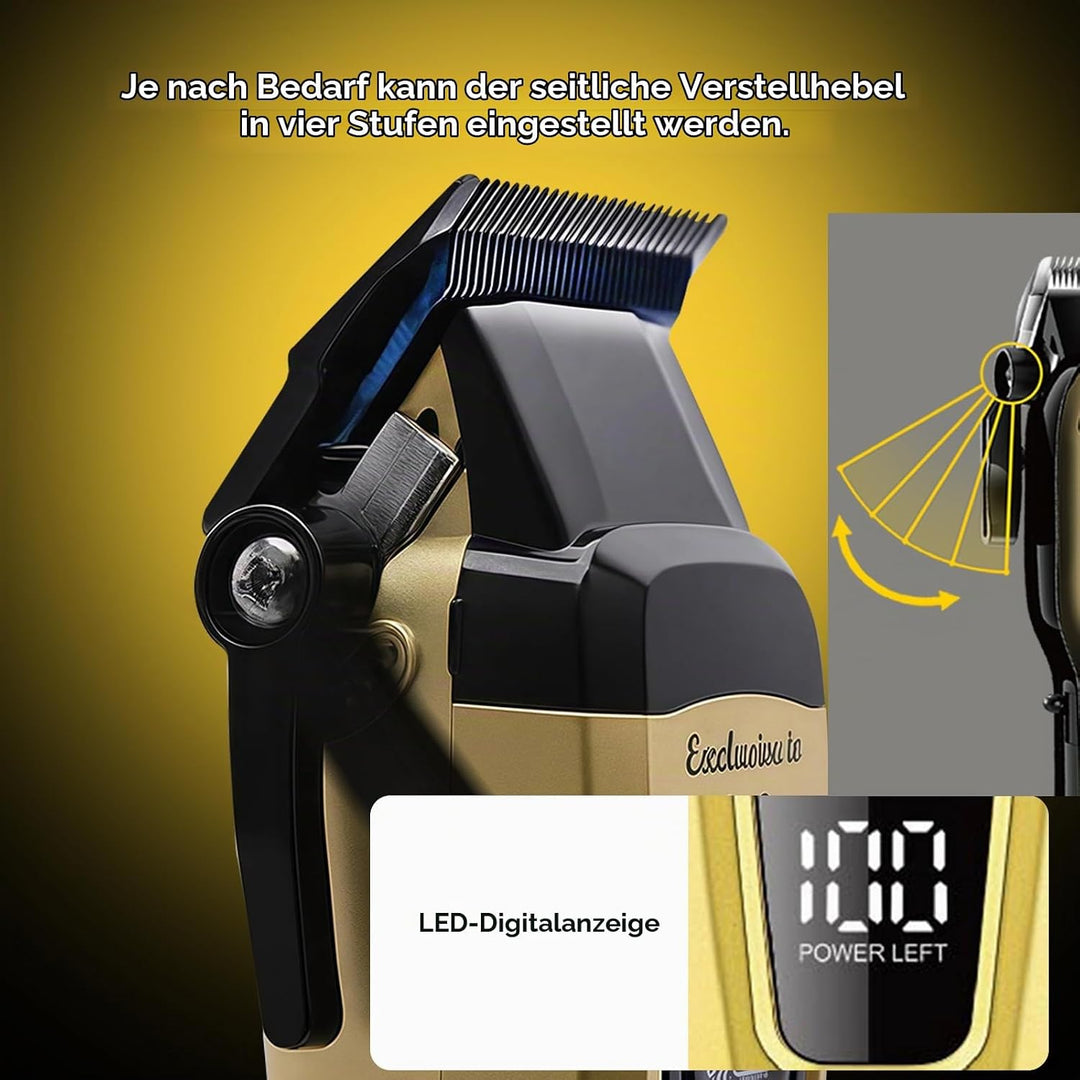 KEMEI KM-90-4 Professionelle schnurlose Haarschneidemaschine, verstellbare Klinge, Haar- &amp; Bartschne