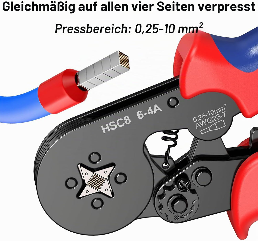 Crimpzangen Aderendhülsen Set, Preciva Aderendhülsenzange mit 1200 stück Aderendhülsen Tool Kit 0,25