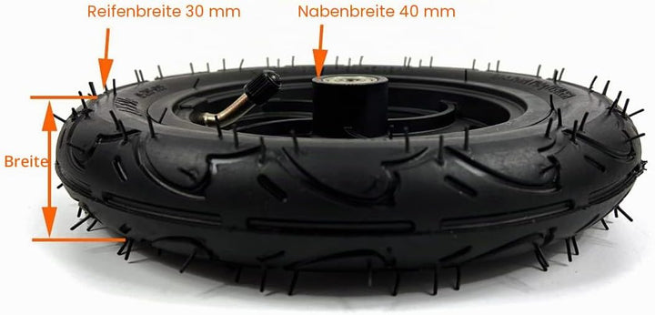 8 "Pneumatische Rad mit Schlauch für Kick Scooter Scooter Radgrösse 8x1 1/4 Aluminiumlegierung Hub 3