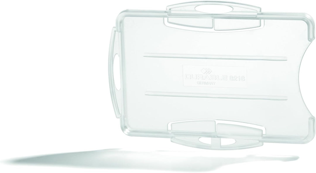 Durable Ausweishalter für 2 Betriebs-/Sicherheitsausweise, im Format 54 x 85 mm, Packung à 10 Stück,