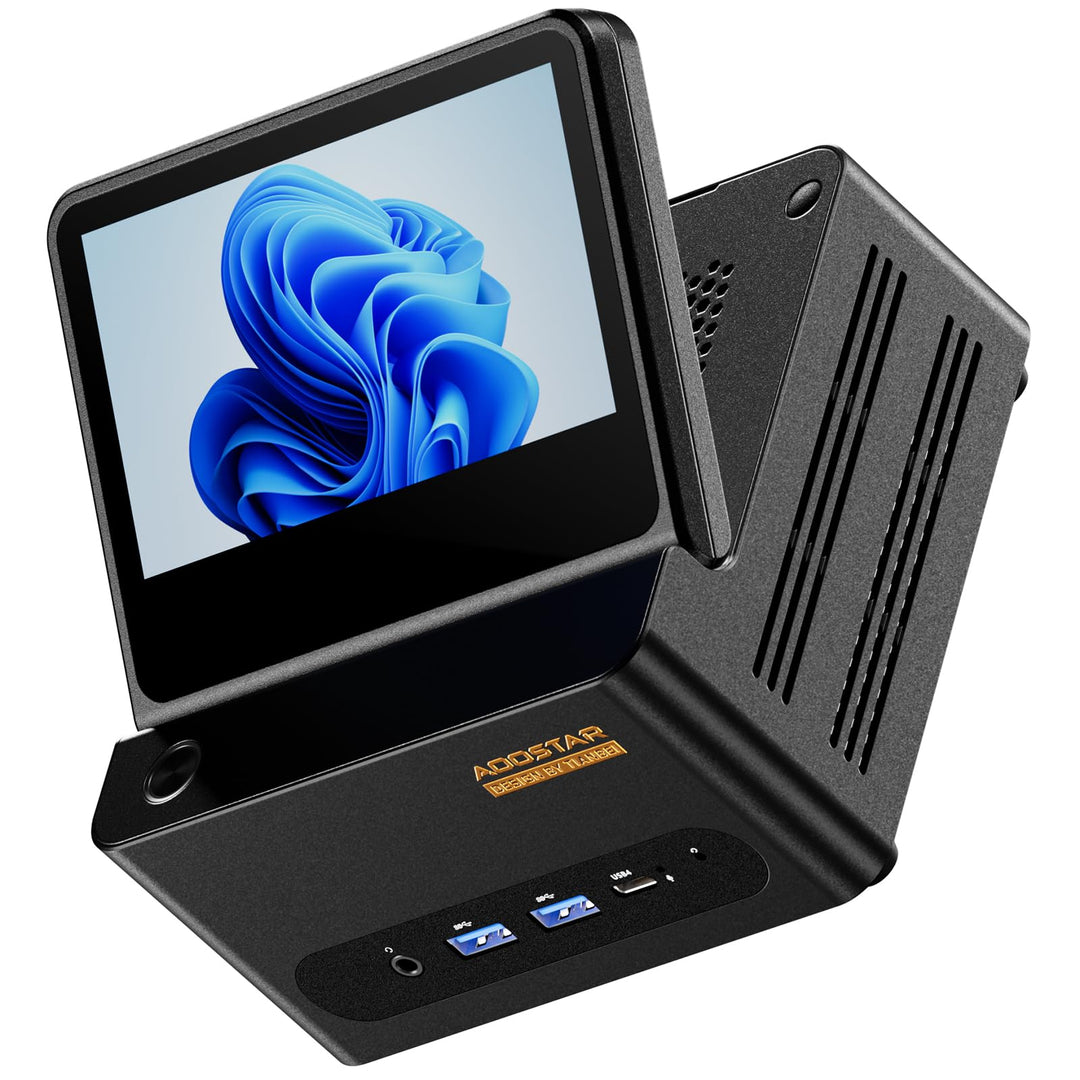 AOOSTAR G-FLIP Mini PC R7 PRO 8845HS(5.1GHz,AI Prozessor),Mini Desktop Computer Kein RAM Keine M.2 P