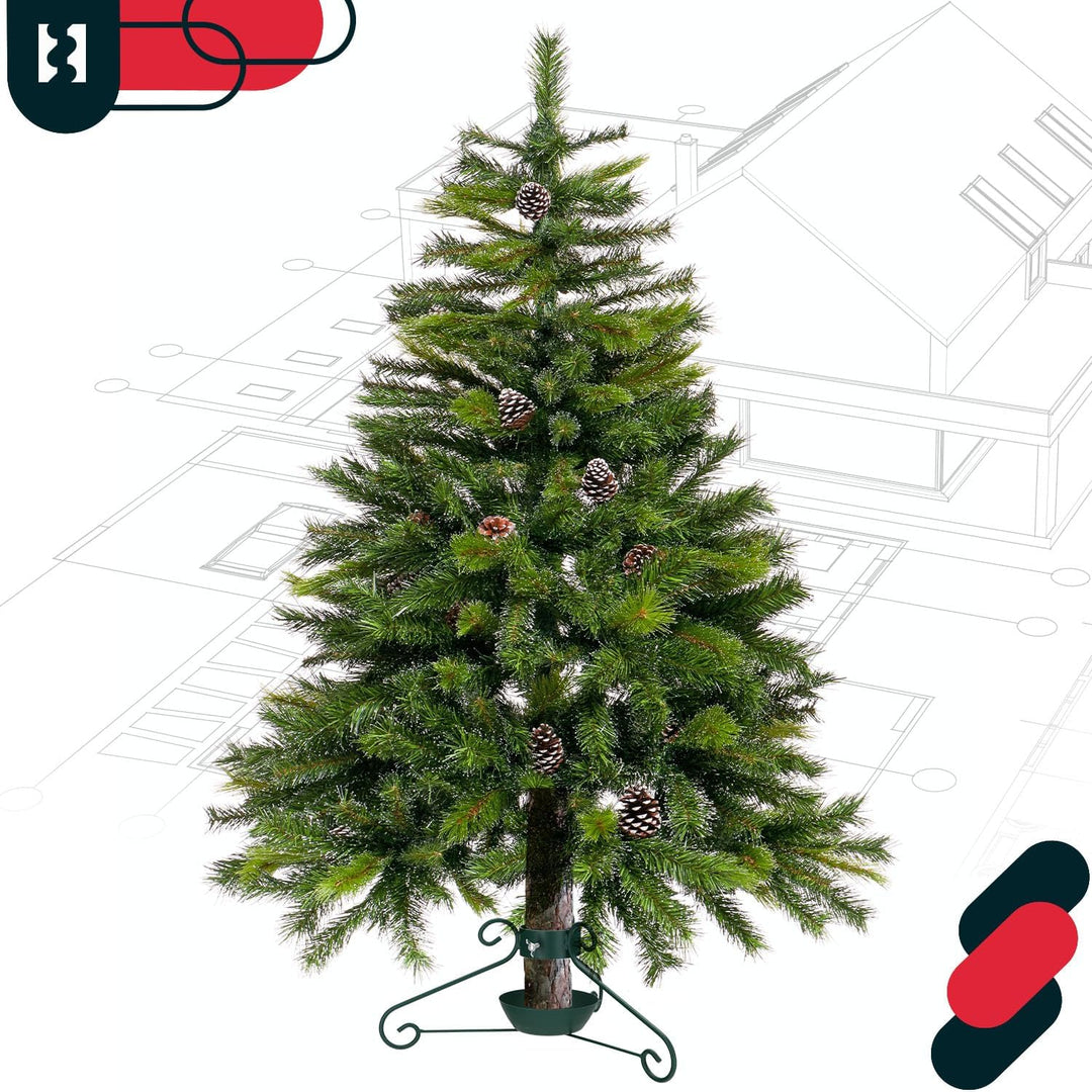 KOTARBAU® Weihnachtsbaumständer mit Wassertank Grün dekorative Christbaumständer Tannenbaumständer m