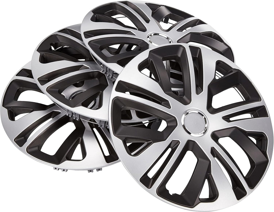 Cora Alulook Raven Mix 41445 Radzierblenden, 15 Zoll, 4 Stück im Set, 15 Zoll