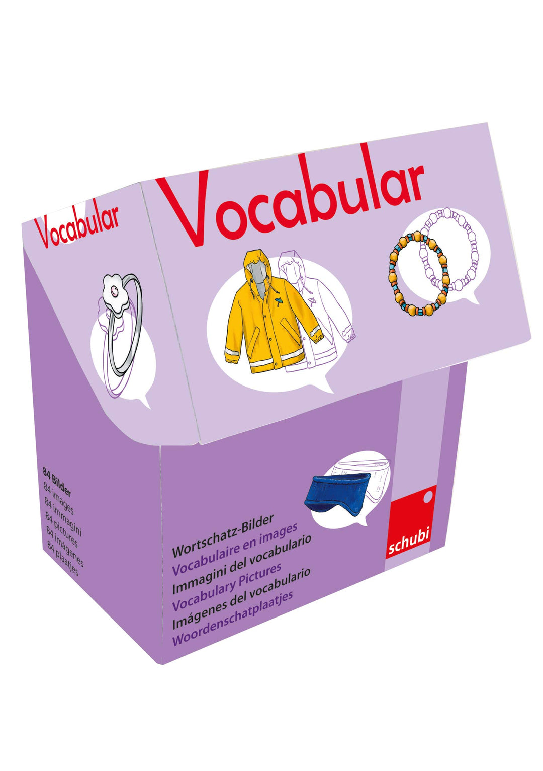 Vocabular: Wortschatzbilder Kleidung und Accessoires, Karten