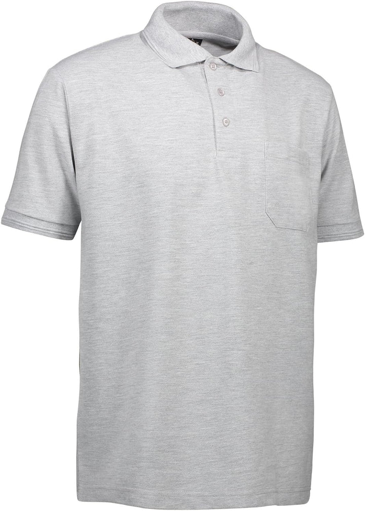 Pionier 41083-S Poloshirt "320 Pro Wear" mit Tasche Grösse in grau meliert, S