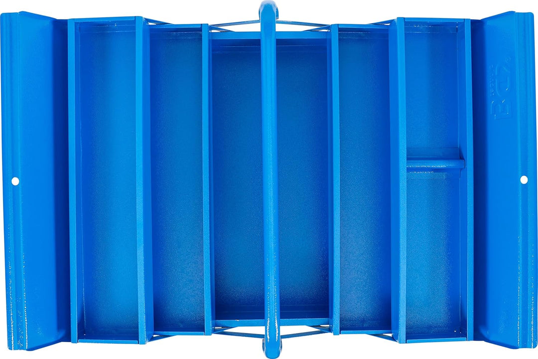 BGS 33000 | Metall-Werkzeugkasten | leer | 420 x 200 x 200 mm | 5 Fächer | Stahlblech leer | 5 Fäche