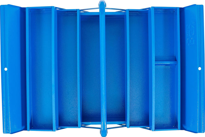 BGS 33000 | Metall-Werkzeugkasten | leer | 420 x 200 x 200 mm | 5 Fächer | Stahlblech leer | 5 Fäche