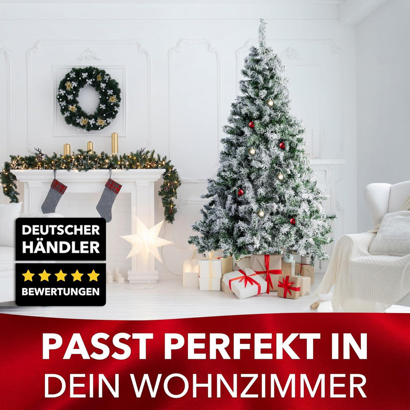 Xonic® Claus künstlicher Weihnachtsbaum Grün - 5 Grössen: 120-240cm - Realistischer Tannenbaum mit M