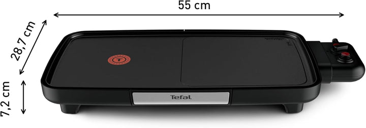 Tefal CB6418 BBQ Booster Tischgrill | Power-Boost-Zone | 2200 Watt | Antihaftbeschichtung | 6 Stufen