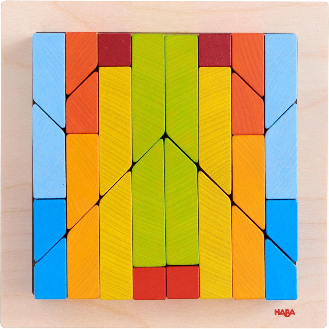 HABA 304854 - 3D-Legespiel Creative Stones, kreatives Legen, Bauen und Spielen mit bunten Regenbogen