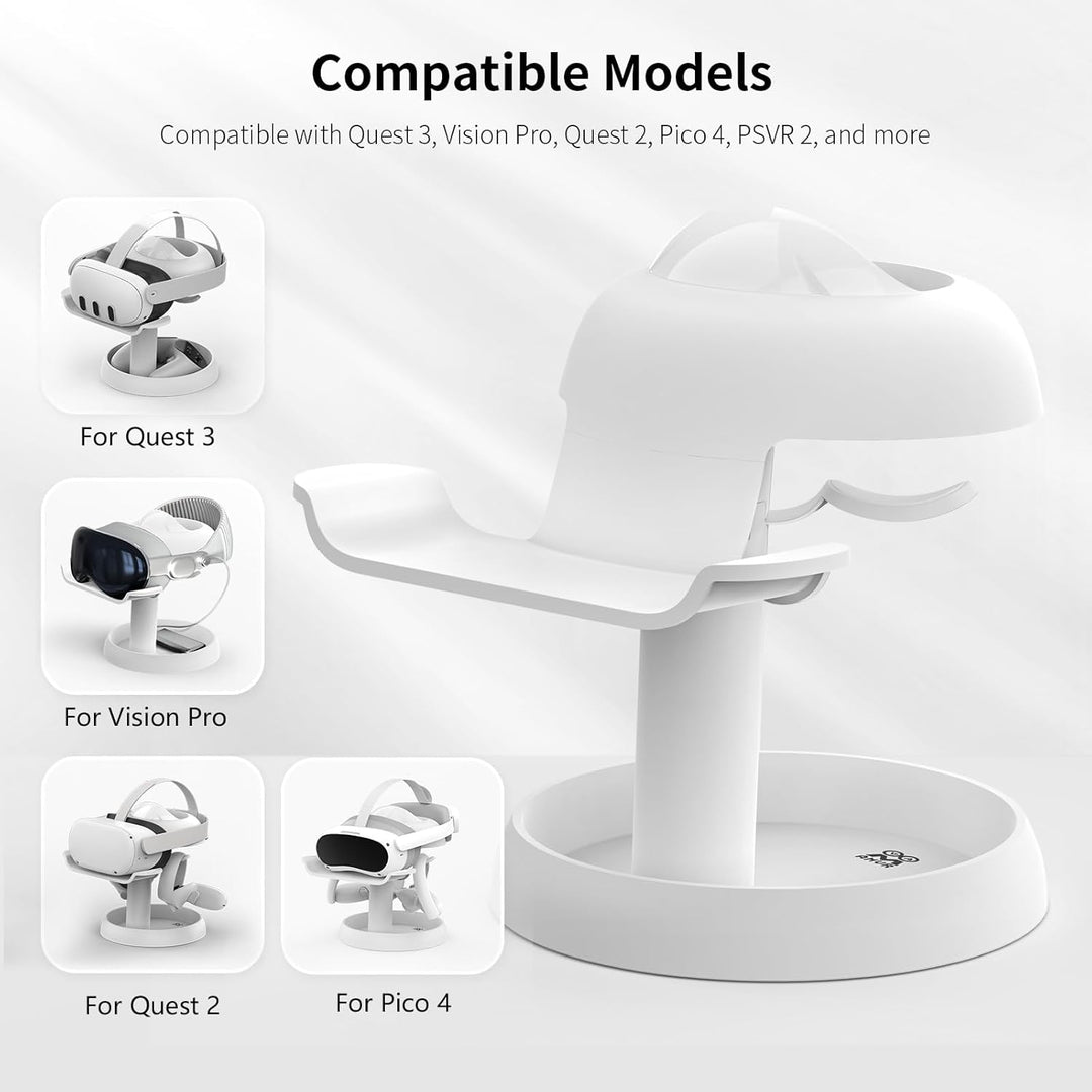 AMVR VR Stand Kompatibel mit Meta Quest 3s/Quest 3/Quest 2/Vision Pro/Pico 4 - Universal VR Headset