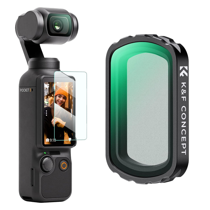 K&F Concept OSMO Pocket 3 Black Mist 1/4 Filter Magnetisch Kompatibel mit DJI OSMO Pocket 3 (Alumini