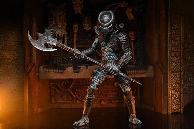 NECA Predator Actionfigur Ultimate Warrior Predator aus Kunststoff, Geschenkverpackung.