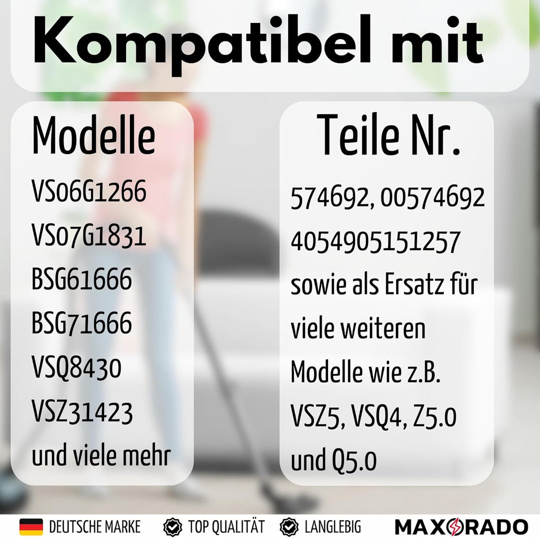 Staubsaugerrohr Verlängerungsrohr für Bosch Siemens Ergomaxx Sphera Roxx 00574692 00286468 574692 Ro